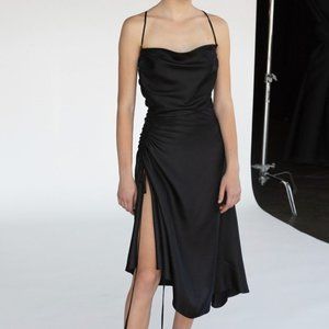 CULTNAKED Silk Black Dress